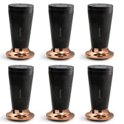 Plantex 4 Inch Sofa Leg for Bed Furniture/Aluminium Sofa Leg for Table/Support Legs/Furniture Leg - Pair of 3 (6 Piece) (DTS-87, Black & Rose Gold)