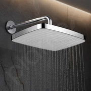 Plantex ABS Shower Head for Bathroom/14x9 inch Head for bathroom/Rain Showers Head for bathroom/Pressurized Showers Head – (Chrome & White, D510)