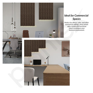 Plantex Wall Panel/Charcoal Louver Panel for Wall with Size - 5 Inch x 8 Ft/Durable, Lightweight, and Stylish Panels for Office/Hotel/Ideal for Walls & Ceilings - Pack of 1 (5006/27)