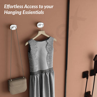 Plantex J4 Stainless Steel Clothes Hanger for Wall/Hangers for Bathroom/Robe Hook/Bathroom Accessories (Chrome Finish) Onix
