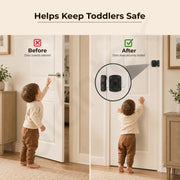 Plantex Latch Lock for Door/Baby Latch for Bathroom/Latch Lock for Main Door/Door Stopper - Pack of 1 (Black)