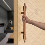 Plantex Heavy Duty Main Door Handle/14 inch Door Handle for Main Door/Pull-Push Door Handle for Wooden & Glass Door - Pack of 1 (PVD Rose Gold) - 3 Years Warranty