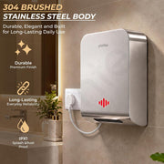Plantex Automatic Hand Dryer 1000W/304 Stainless Steel Touchless Hand Dryer