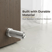 Plantex Stainless Steel Wall-Mounted Magnetic Door Stopper/Door Catcher for Wooden Door - Pack of 10 (Matt)