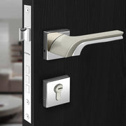 Plantex Main Door Lock/Mortise Lock for Door with 3 Years of Warranty - Robust Door Lock for Home with Brass Lock Body & Cylinder (7094 - Satin White & Chrome)