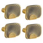 Plantex Knobs for Drawers/Drawer Knobs/Rectangle Knob for Cabinets/Pull-Push Knob for Kitchen/Bedroom/Drawer - Pack of 4 (Brass Antique & Gold)
