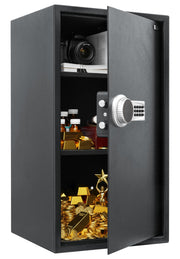 Plantex Digital Safe locker Box/108 litre Large Safe Locker for Home/Electronic Safety Locker with Master & User Dual Code Access with Emergency Key/Tijori Box/2 Years Warranty By Plantex (Grey)