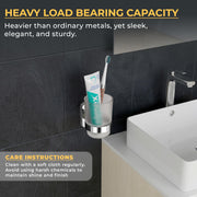 Plantex Tumbler Holder For Bathroom/Pure Brass Toothbrush Stand/Toothpaste/Razor Holder/ Bathroom Accessories - Pack of 1 (APS-GIA-03, Chrome)