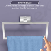 Plantex 304 Grade Stainless Steel Compact Napkin Holder for Wash Basin/Hand Towel Hanger/Napkin Holder/Bathroom Accessories - Benz (Chrome)