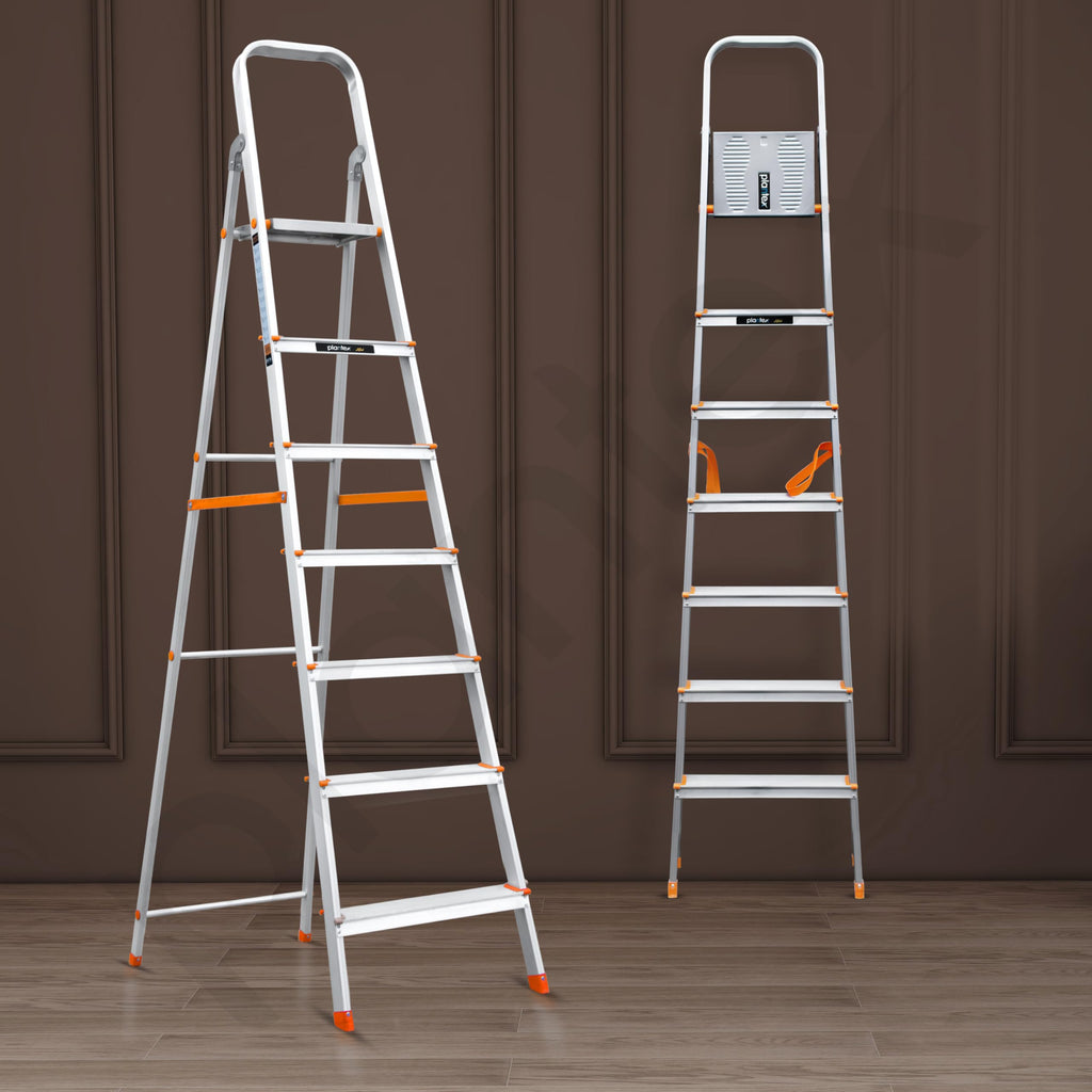 7 Tep Ladder Plantex Legend Aluminium Folding 7 Step Ladder for Home - 7 Step Anti ...