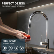 Plantex Pull-Down Kitchen Sink Tap/304 Stainless Steel Sink Tap for Kitchen Basin with 360â° Swivel Spout/Kitchen Sink Faucet- (1062, Chrome)