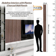 Plantex Wall Panels/Louvers Panel for Wall 8 Feet/Charcoal Panel for Interior Wall DÃ©cor/3D Wall Panel - Pack of 10 Covers - 40 Sq. Ft,, Size-5 Inch x 8 Feet (Brown Marble)