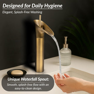 Plantex Pure Brass Basin Mixer Tap Hot & Cold/Single Lever Pillar Cock Water Tap for Wash Basin/Deck Mount-(Brass Antique)