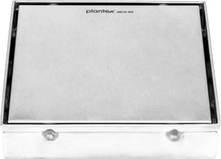 Plantex 304 Grade Stainless Steel Multipurpose Square Shower Floor Drain with Tile Insert Grate (6 x 6 inches) - Matt