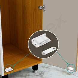 Plantex Door Catcher/Door Magnet for Cabinet/Cupboard/Wardrobe/Door Closer Magnet for Home/Office - Pack of 40 (White)