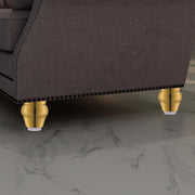 Plantex 3 Inch Sofa Legs for Bed Furniture/Sofa Legs for Table/Sofa Support Legs with Rubber Grip (Gold Finish, 6 Pcs)
