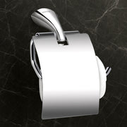 Plantex Smero Pure Brass Toilet Paper Holder/Tissue Paper Stand for Washroom/Bathroom - Craft (Chrome)