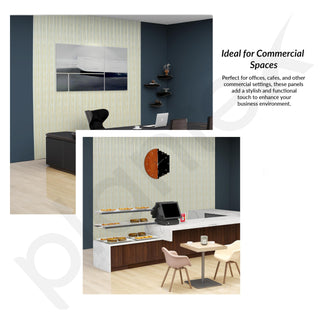 Plantex Wall Panel/Charcoal Louver Panel for Wall with Size - 5 Inch x 8 Ft/Durable, Lightweight, and Stylish Panels for Office/Hotel/Ideal for Walls & Ceilings - Pack of 1 (5012/162)