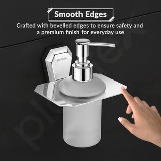 Plantex Liquid Soap Dispenser for Bathroom/304 Grade Stainless Steel Shampoo Dispenser/Handwash Dispenser/Bathroom Accessories - Pack of 1 (PM-2407, Chrome)