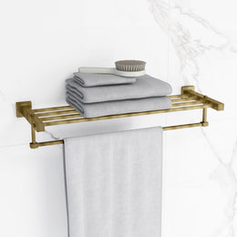 Plantex 304 Grade Stainless Steel Bathroom Towel Rack/Towel Hanger Stand/Towel Bar/Bathroom Accessories - Splash (Antique Finish)
