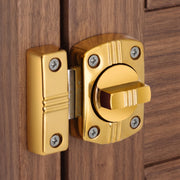 Plantex Latch Lock for Door/Baby Latch for Bathroom/Latch Lock for Main Door/Door Stopper - Pack of 1 (PVD Gold)