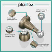 Plantex Magnetic Door Stopper for Home and Gate - Main Door Stopper (Brass Antique)