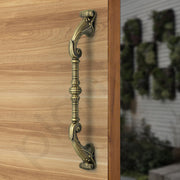 Plantex 14 Inch Main Door Handle/Pull-Push Door Handle/Handle for Main Door/Door Accessories - Pack of 1 (Brass Antique)