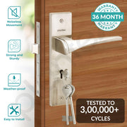 Plantex Zinc;Brass 8-Inch Mortise Door Lock Set With 3 Keys/Mortise Door Lock For Door (8118-Matt)
