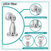 Plantex Magnetic Door Stopper for Home/Gate Stopper for Main Door/Door Stopper for Home/Door Stopper Magnet -(4 Inch,Chrome)