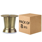 Plantex Heavy Duty Cone Shape 3 Inch Furniture Sofa Legs for Table/Sofa Support Legs/Sofa Furniture Leg/Table Leg/Set of 8 Pcs (Brass Antique)