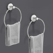 Plantex Real Hand Towel Holder for washbasin and Napkin Hanger for Kitchen (Pack of 2), Stainless Steel