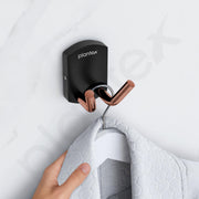 Plantex 304 Grade Stainless Steel Robe Hook/Cloth-Towel Hanger/Door Hanger Hook/Bathroom Accessories (Parv - Rose Gold & Black)