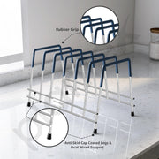 Plantex Stainless Steel Thali Stand/Dish Rack/Plate Stand/Plate Rack for Modular Kitchen/Tandem Box Accessories (Chrome)