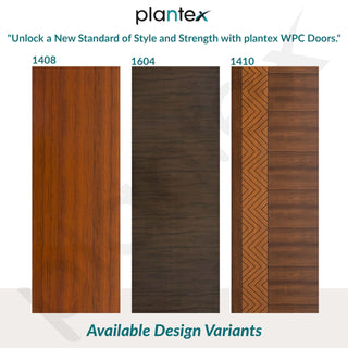 Plantex WPC Bathroom Doors (25 mm - Thickness)/Termiteproof Doors for Bathroom/2.5x6.75 Feet Wooden Finished Door for Home/Balcony/Office/Kitchen, Density-600 (30x81 inch,21.5 kg- Classic Wooden)