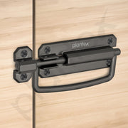 Plantex Door Stopper/5 Inch Baby Latch Kadi/Door Latch for Bathroom/Door Lock for Home/Office Doors - Pack of 3 (Satin Black)