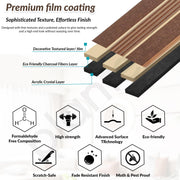 Plantex Louvers Panel for Wall/8 Feet Wall Panels/3D Charcoal Panel for Interior Walls DÃƒÆ’Ã‚Â©cor - Pack of 5 Covers - 40 Sq. Ft, Size-1 Feet x 8 Feet (YD-1210)