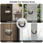 Plantex Door Chain with Baby Latch/Door Chain Lock for Main Door/Latch Lock for Door/Heavy Duty Door Safety Guard Lock for Home, Hotel & Office Security â€“ Pack of 1 (DTK-294-Satin)