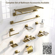 Plantex 304 Grade Stainless Steel Double Soap Holder for Bathroom/Dual Soap Dish/Soap Stand/Bathroom Accessories - Squaro (Brass Antique)