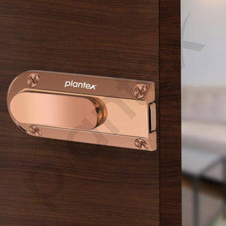 Plantex Door Latch for Main Door/Baby Latch for Bathroom/Door Lock Latch for Home/Bedroom/Office/Door Stopper/Chitkani - Pack of 1 (Rose Gold)