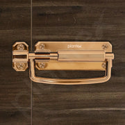 Plantex Door Stopper/5 Inch Baby Latch Kadi/Door Latch for Bathroom/Door Lock for Home/Office Doors - Pack of 1 (Rose Gold)