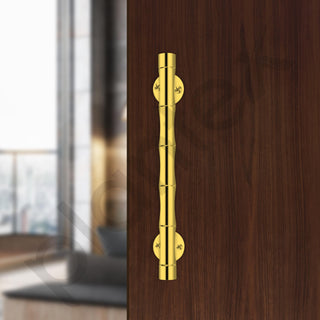 Plantex 8 Inch Heavy-Duty Door Handle for Main Door/Stainless Steel Pull Push Main Door Handle/3 Years Warranty Pack of 2 (S-140, Gold)