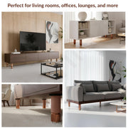 Plantex 4 Inch Sofa Leg for Bed Furniture/Aluminium Sofa Leg for Table/Support Legs/Furniture Leg - Pair of 4 (8 Piece) (DTS-77,Rose Gold)