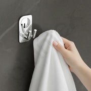 Plantex High Grade Stainless Steel Robe Hook for Bathroom/Cloth Hanger for Wall/Hooks for Wall/Bathroom Accessories - Chrome (Dream)