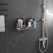 Plantex Stainless Steel Shelf/Rack/Organizer for Bathroom and Kitchen Accessories/Bathroom Shelf for Wall (Chrome-Silver)