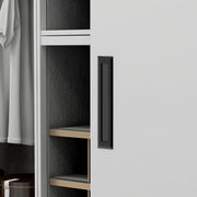 Plantex Sliding Door Handle/Concealed Handle for Sliding Door/224mm Concealed Handle for Wardrobe/Kitchen Cabinet - Pack of 1 (Black)
