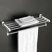 Plantex Towel Rack for Bathroom/Pure Brass Towel Holder/24 Inch Towel Stand/Towel Bar/Bathroom Accessories - Pack of 1 (APS-DL-13, Chrome)