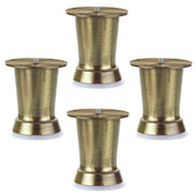Plantex Heavy Duty Stainless Steel 4 inch Sofa Leg/Bed Furniture Leg Pair for Home/Furniture Sofa Legs for Table/Sofa Support Legs/Sofa Furniture Leg (Brass Antique) Set of 4 Pcs