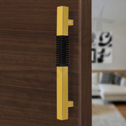 Plantex 12 Inch Main Door Handle/Stainless Steel Handle for Main Door/Pull-Push Handle for Home & Hotel/3 Years Warranty Pack of 1 (Gold and Black)