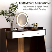 Plantex Knobs for Drawers/Drawer Knobs/Round Knob for Cabinets/Pull-Push Knob for Kitchen/Bedroom Drawer - Pack of 4 (Rose Gold)