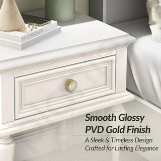 Plantex Knobs for Drawers/Drawer Knobs/Round Knob for Cabinets/Pull-Push Knob for Kitchen/Bedroom Drawer - Pack of 2 (Gold)